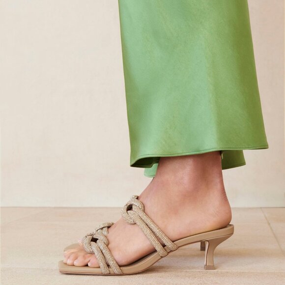 Cult Gaia Agyness Knotted Crystal Sandals - Picture 4 of 12